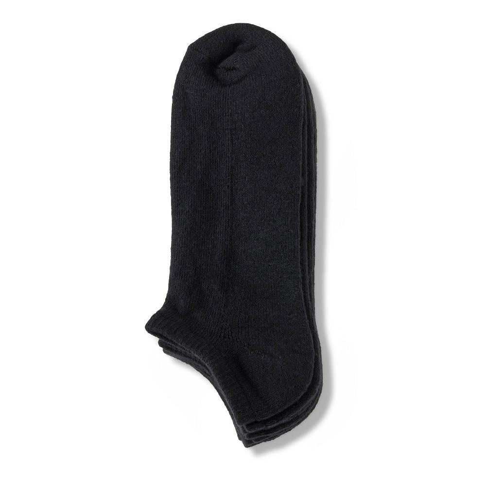 Men's No Show Socks 5pk - Dealworthy™ 6-12: Cushioned Sole, Midweight Knit, Size 6-12 Product Image