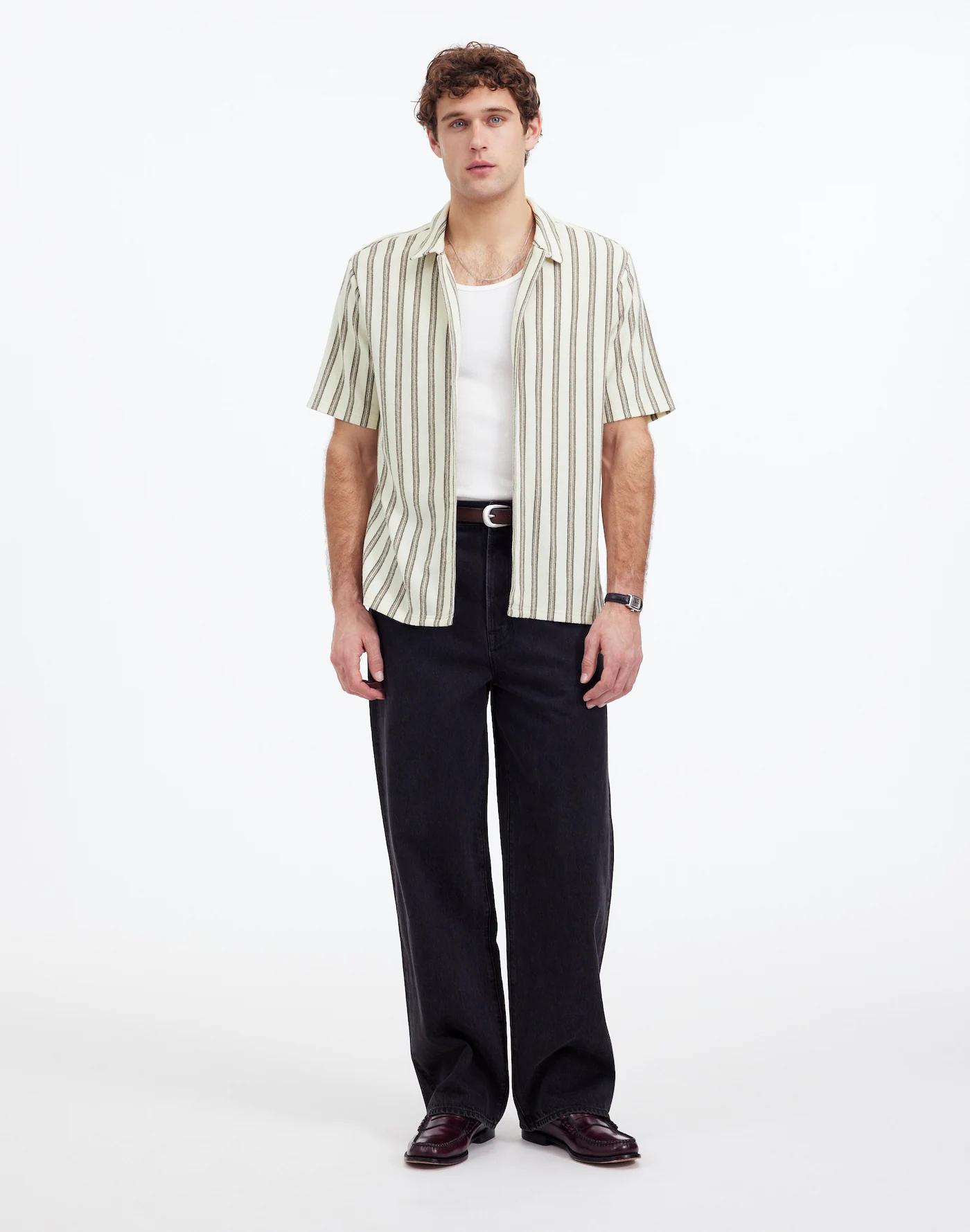 Textured Camp Collar Shirt Product Image