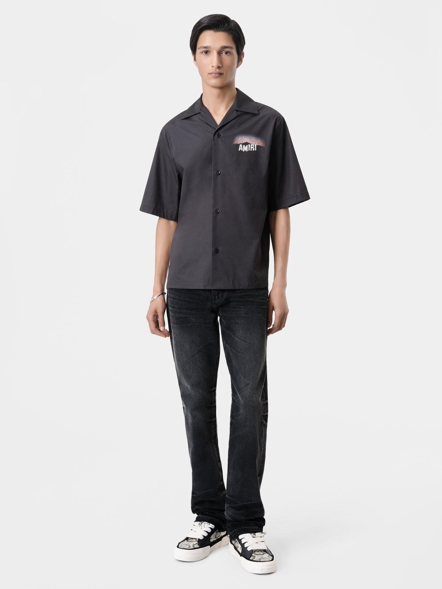 HOLLYWOOD LIGHTS CAMP SHIRT - Black Male Product Image