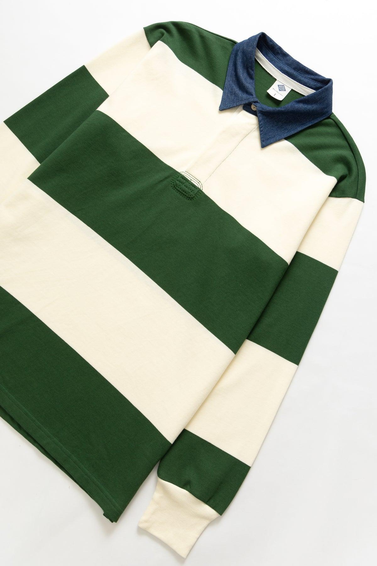 Non Stock MFG - Rugby Shirt - Green/White Product Image