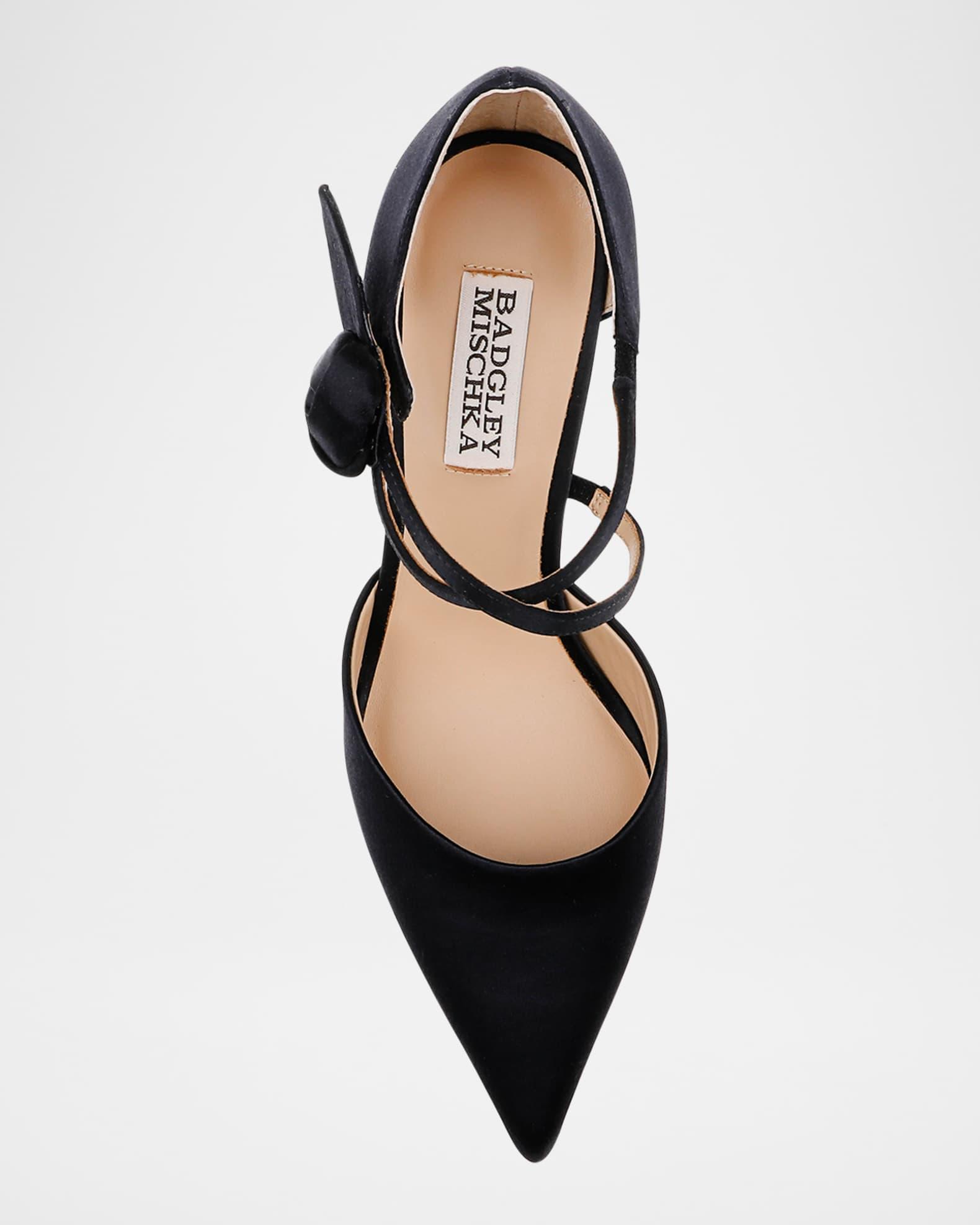Jayden Satin Knotted Bow Pumps Product Image
