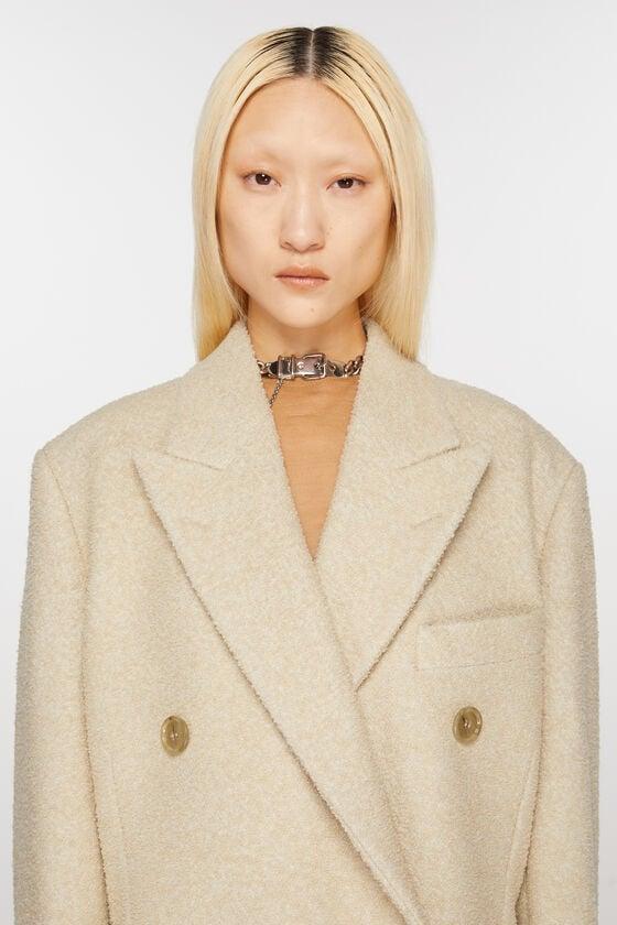 Double-breasted wool coat Product Image