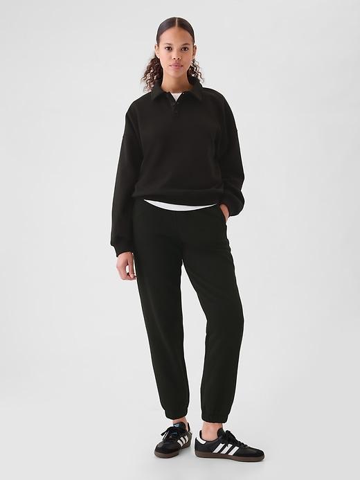VintageSoft Polo Sweatshirt Product Image
