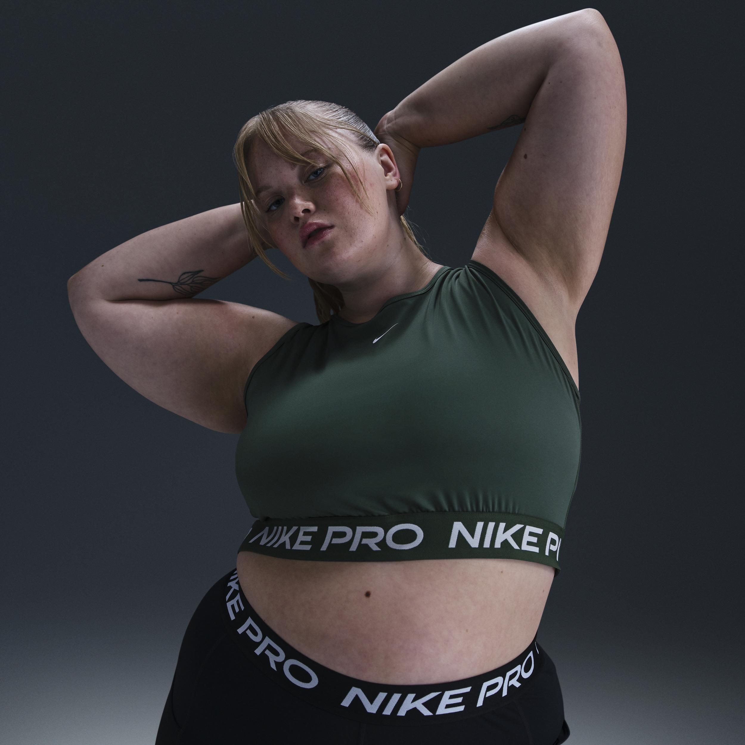 Nike Pro Women's Dri-FIT Cropped Tank Top (Plus Size) Product Image