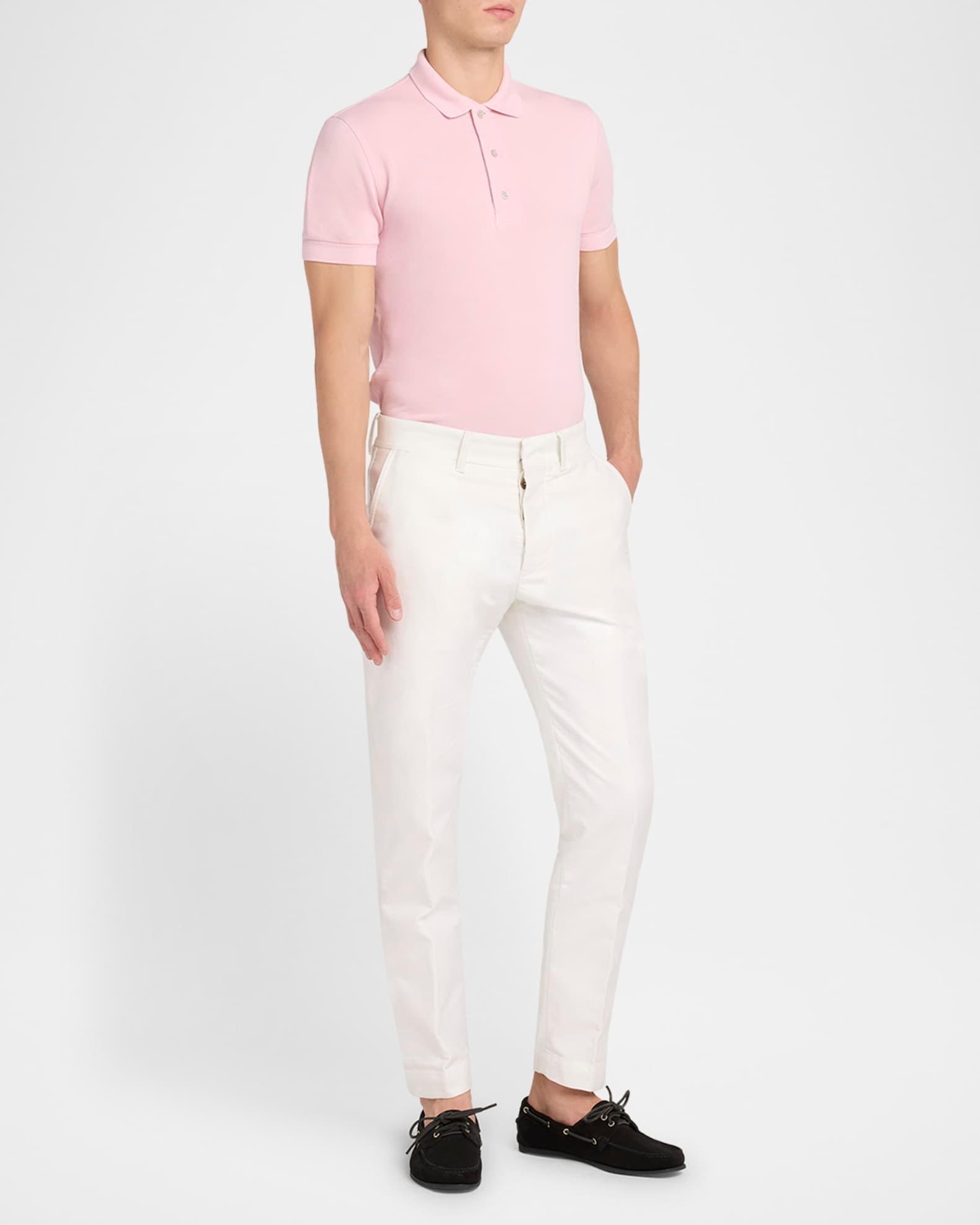 Men's Brushed Cotton-Satin Chino Pants Product Image