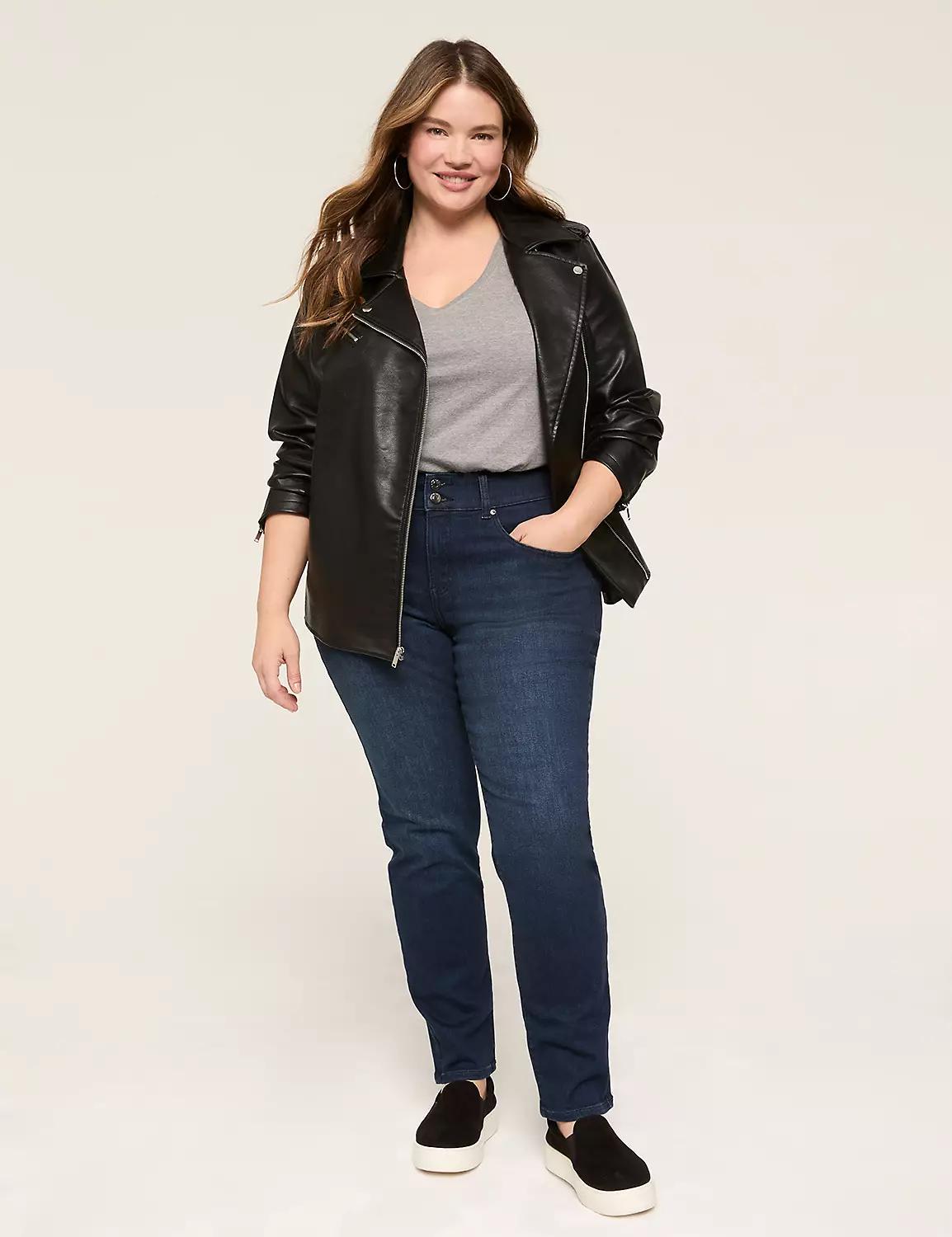 Tighter Tummy Fit High-Rise Straight Jean Product Image