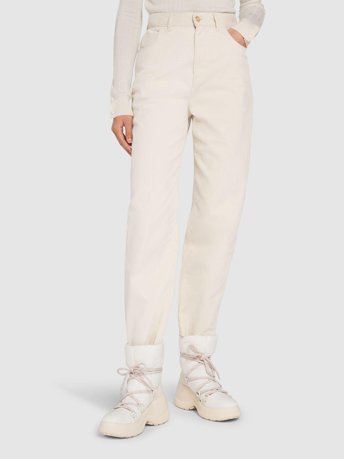 MONCLER Resile Puffy Nylon Lace-up Booties In Beige Product Image