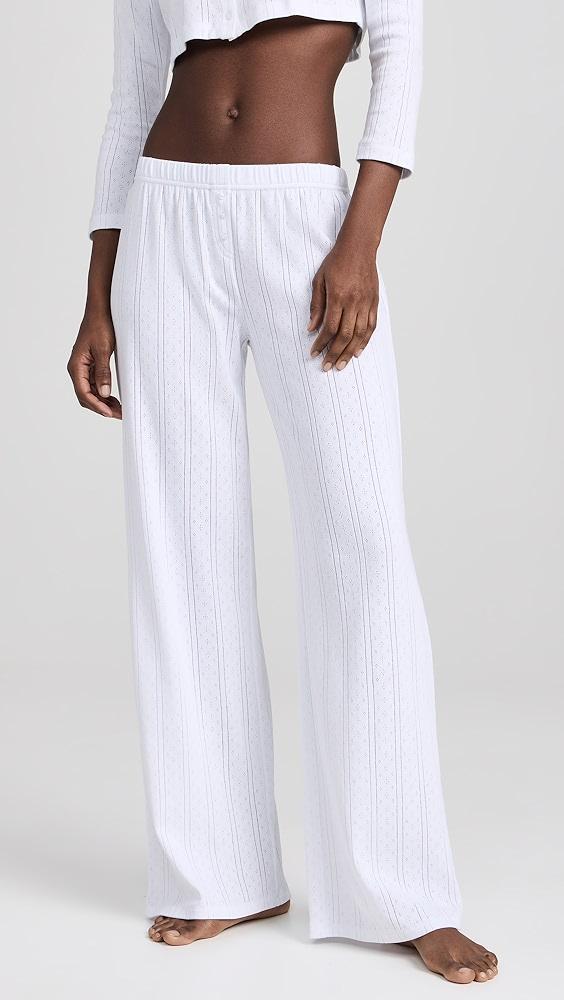 COUCOU The Pointelle Pants | Shopbop Product Image