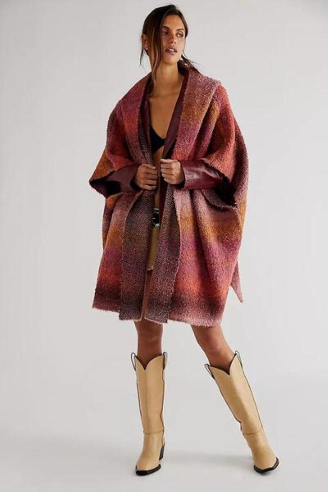 Haze Hooded Poncho Product Image