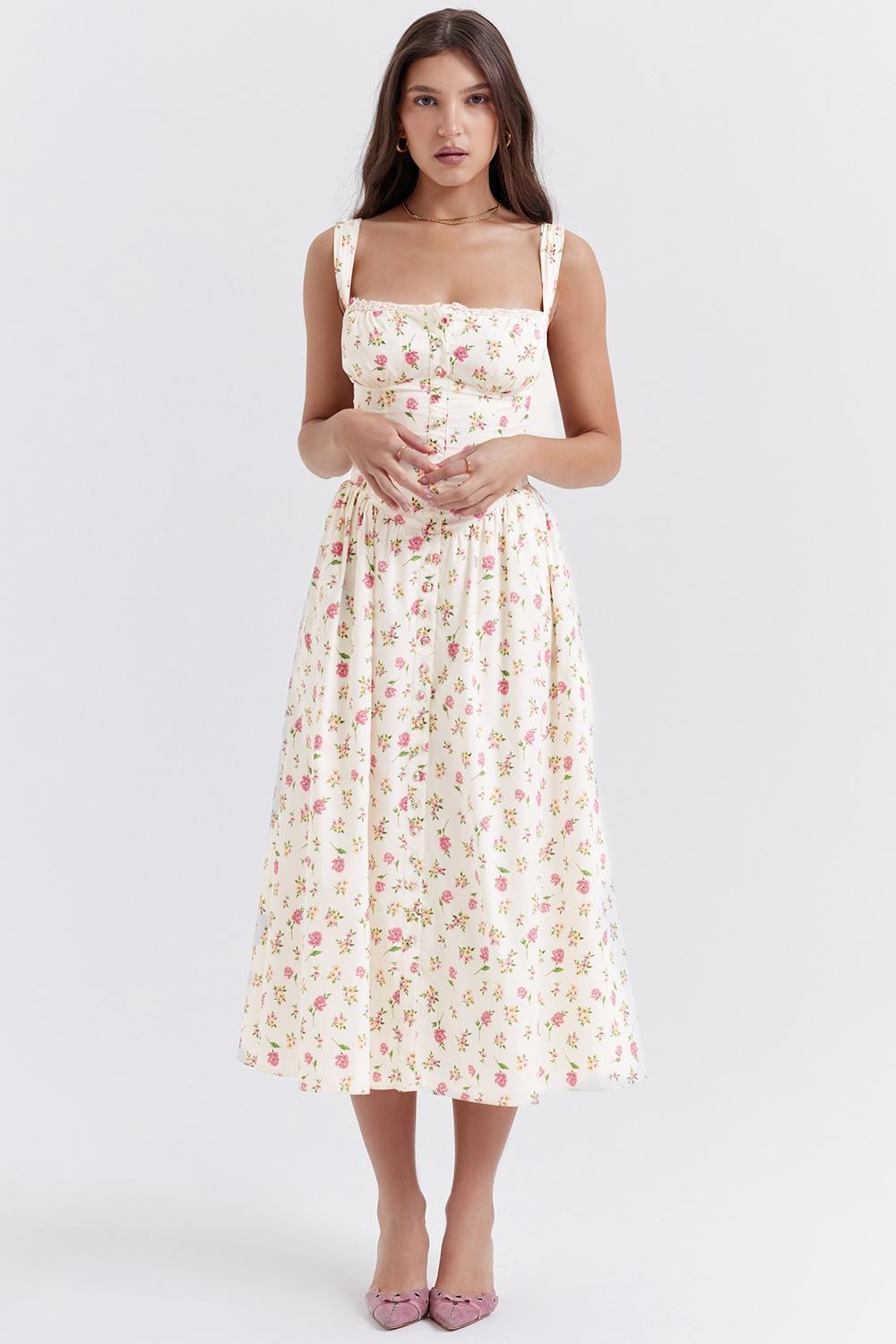 Tatiana Rose Print Midi Sundress Product Image