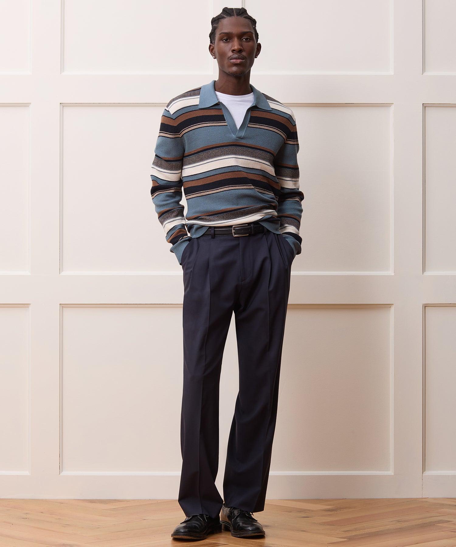 Relaxed Silk-Cotton Montauk Sweater Polo Product Image