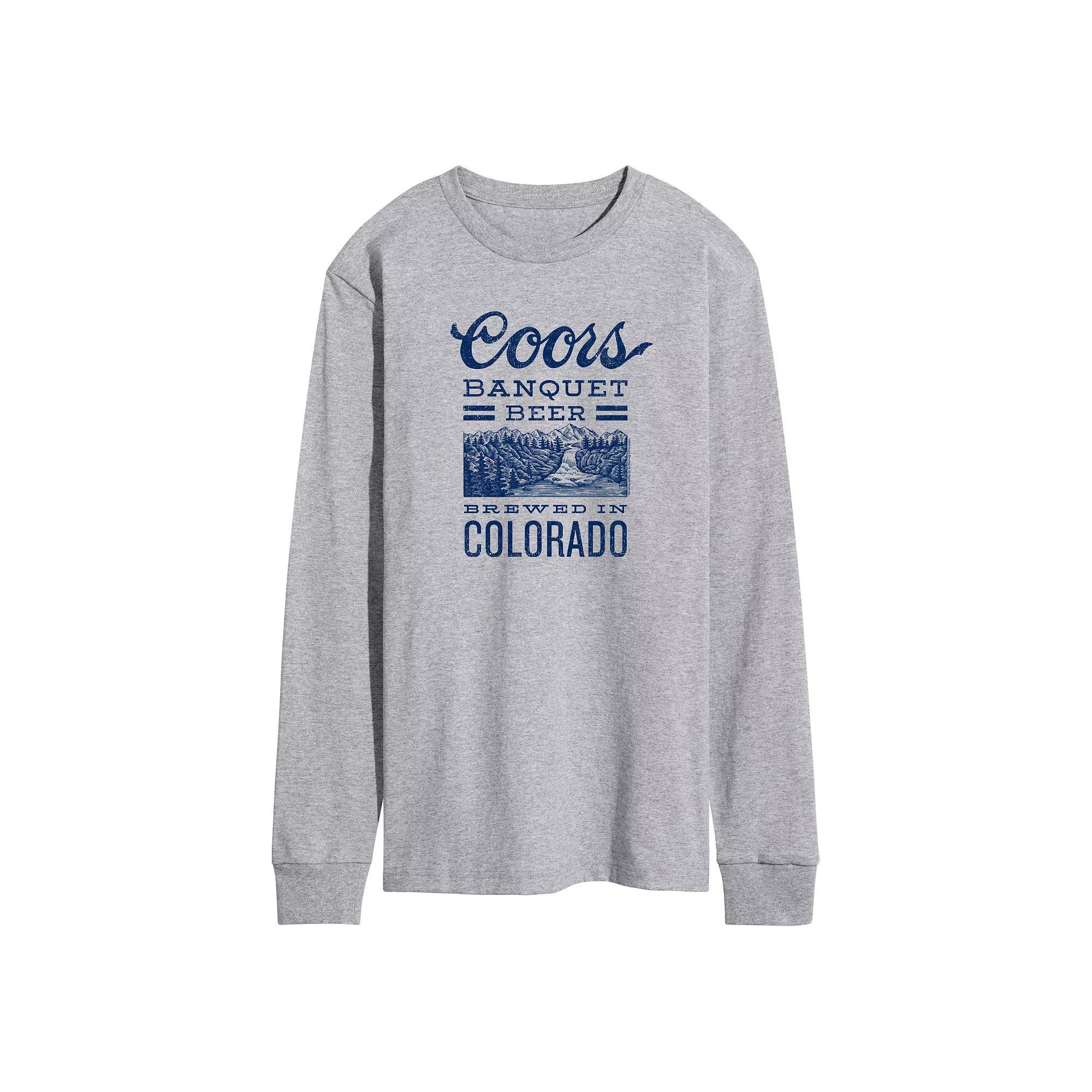 Disneys Mickey & Minnie Mouse Mens Sleigh Ride Together Long Sleeved Graphic Tee Product Image
