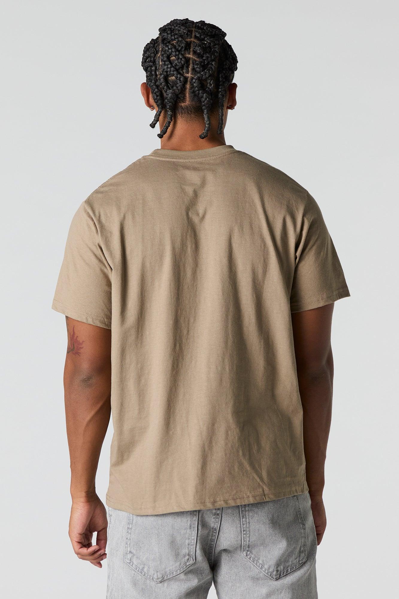 Solid Crewneck T-Shirt Male Product Image