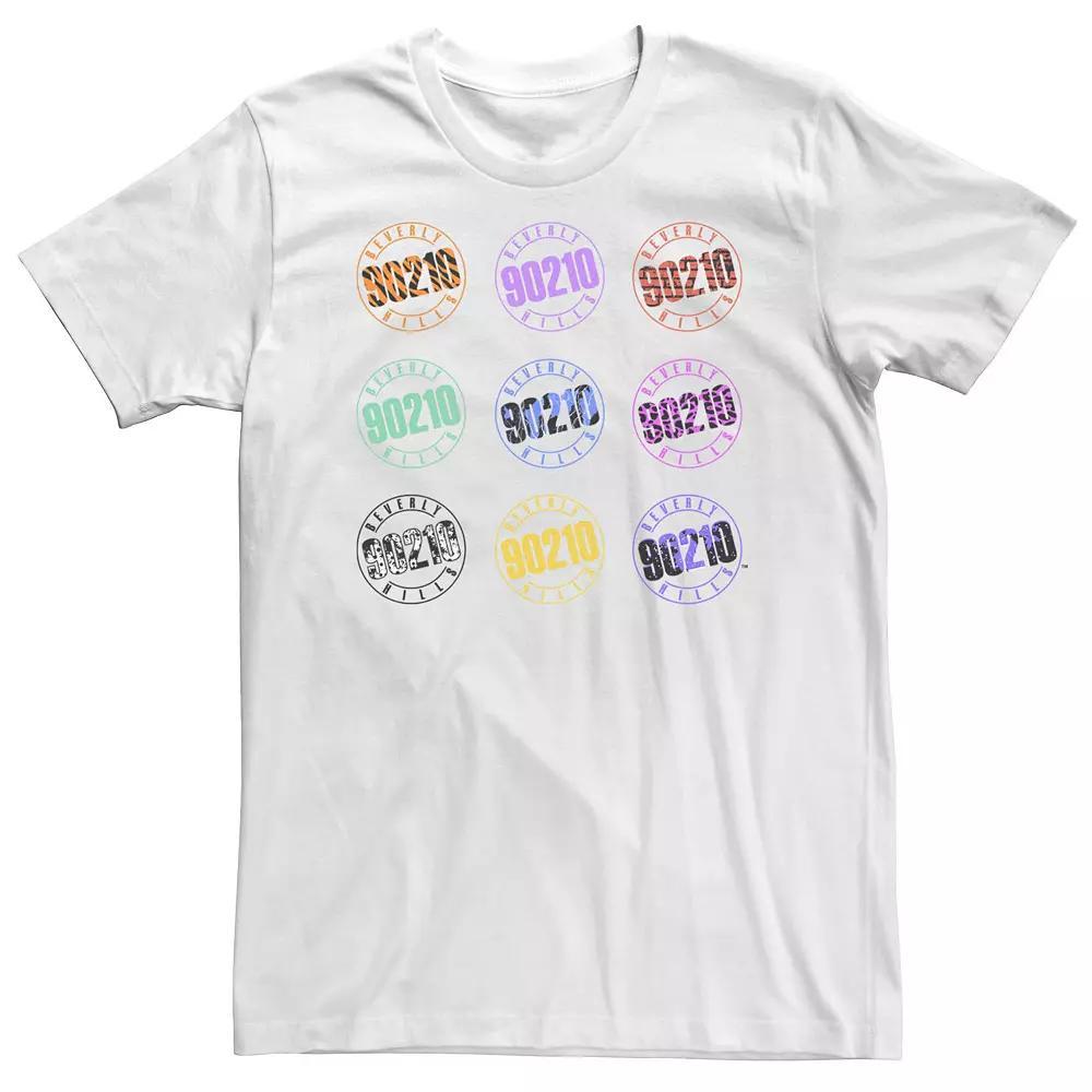 Big & Tall Beverly Hills 90210 Colored Logo Collage Tee, Men's, Size: 5XL, White Product Image