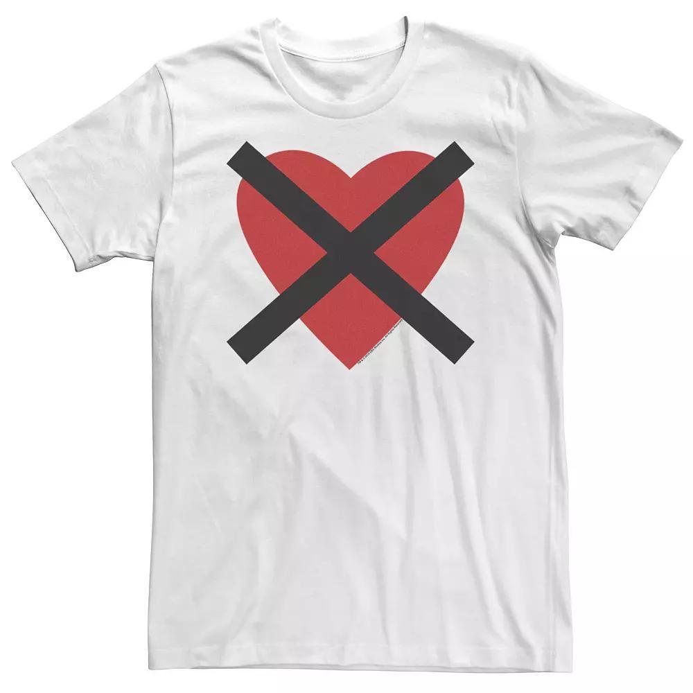 Big & Tall Crazy Ex Girlfriend X Through My Heart Tee, Men's, Size: 5XL, White Product Image