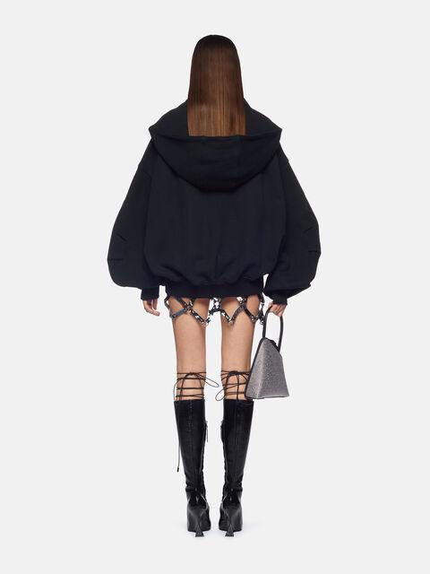 Navy blue midi skirt Product Image