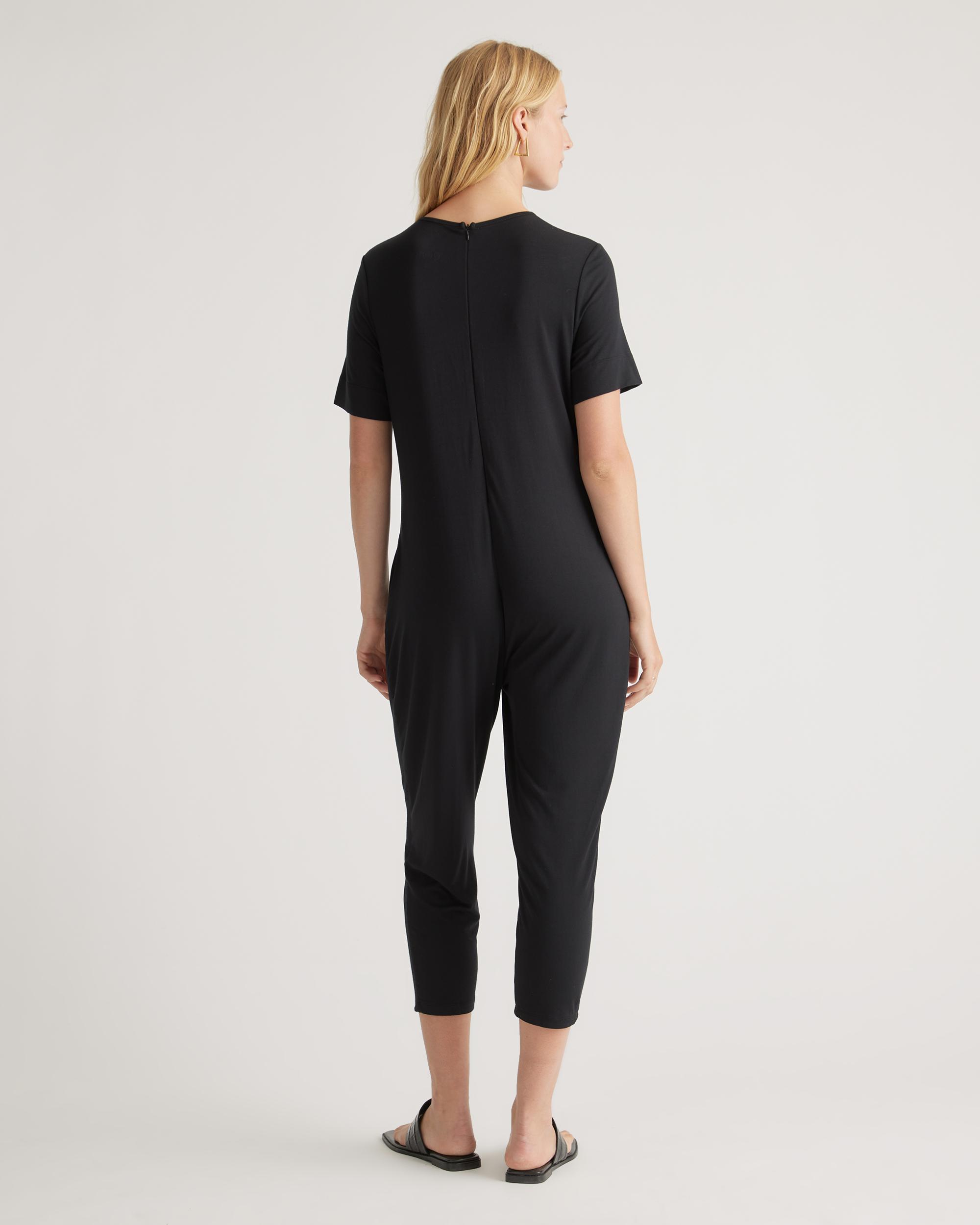 Quince | Women's Bamboo Jersey Maternity Everyday Jumpsuit Size XL Product Image