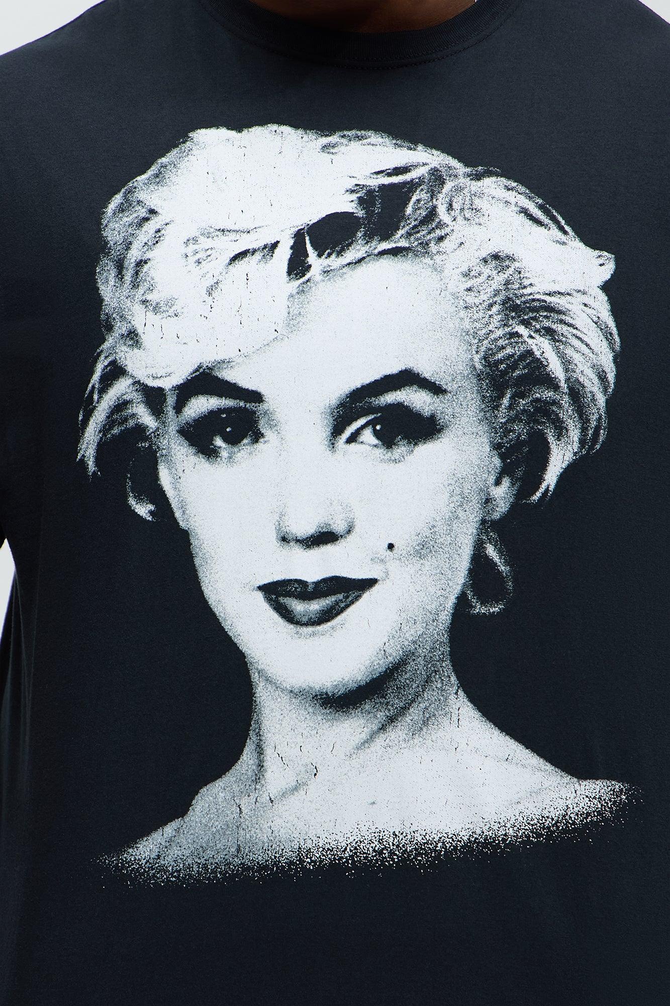 Marilyn Monroe Icon Short Sleeve Tee - Black Product Image