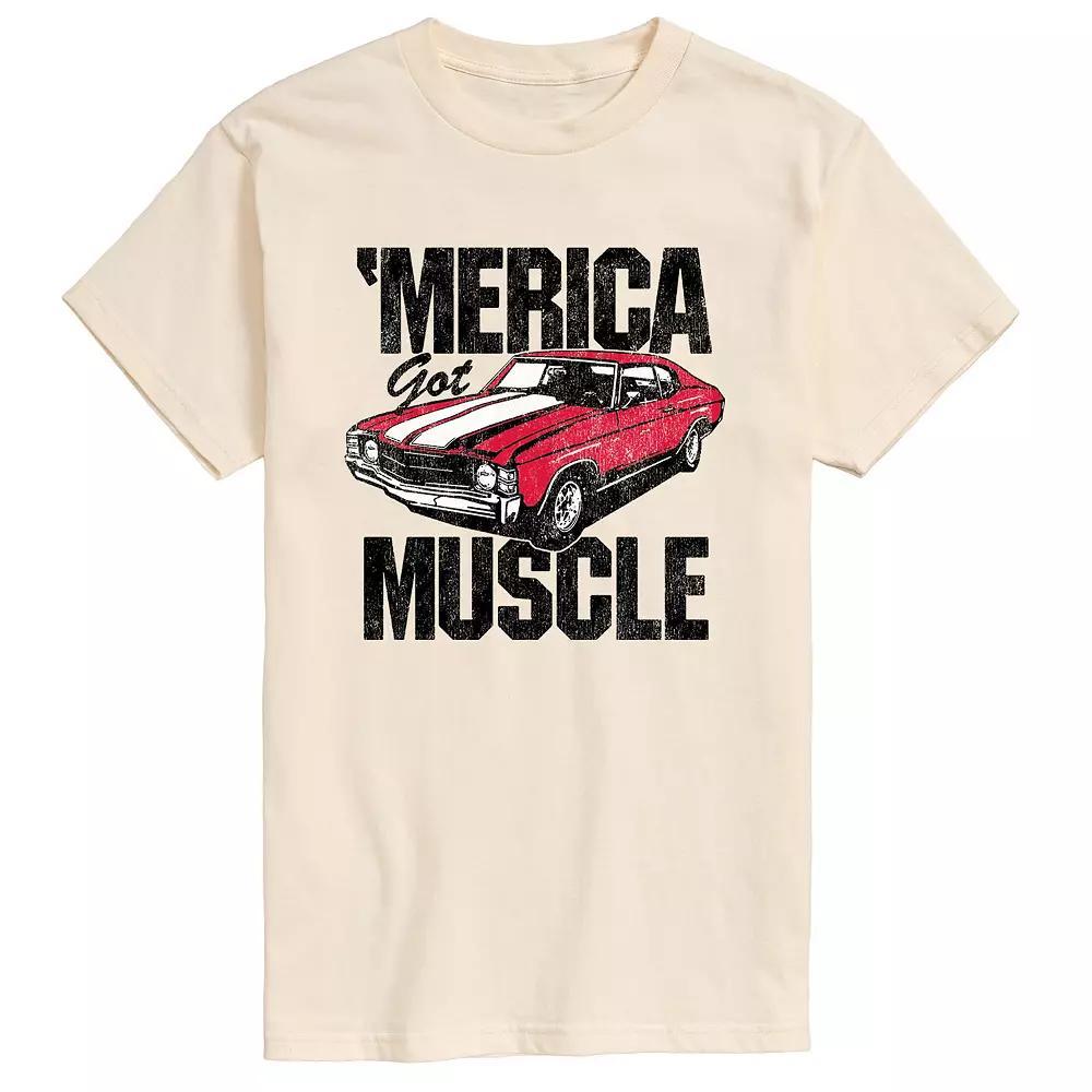 Mens Merica Got Muscle Car Graphic Tee Product Image