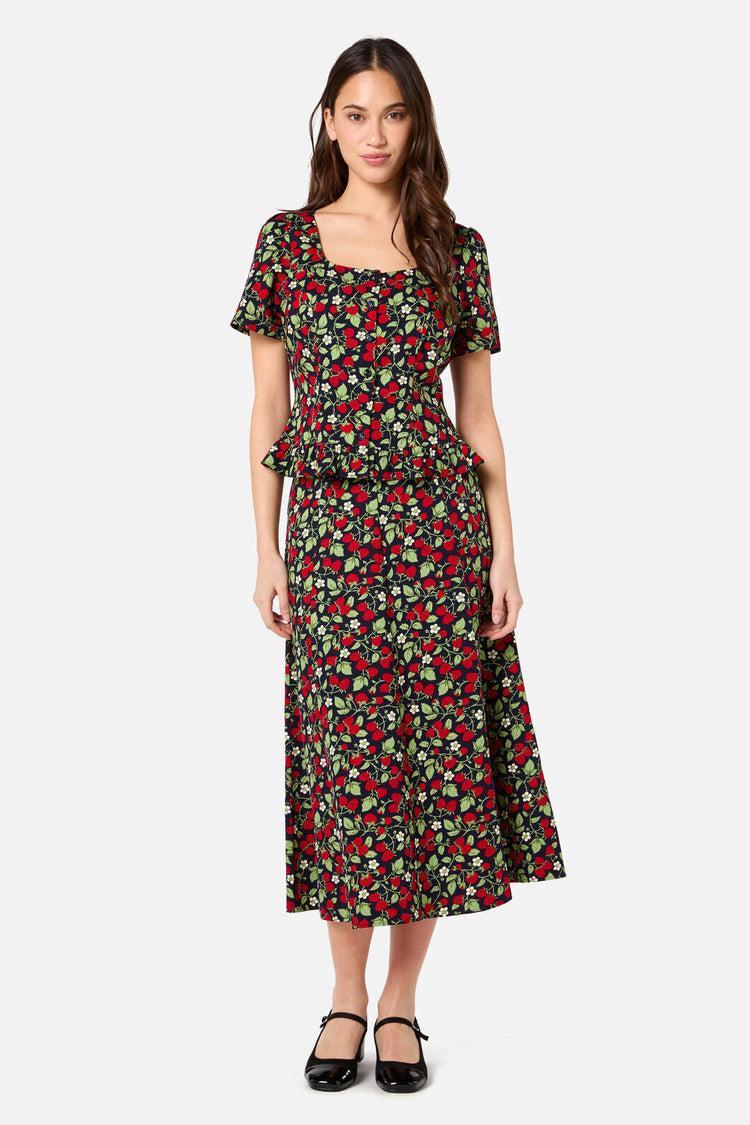 Raspberry Short Sleeve Top Product Image