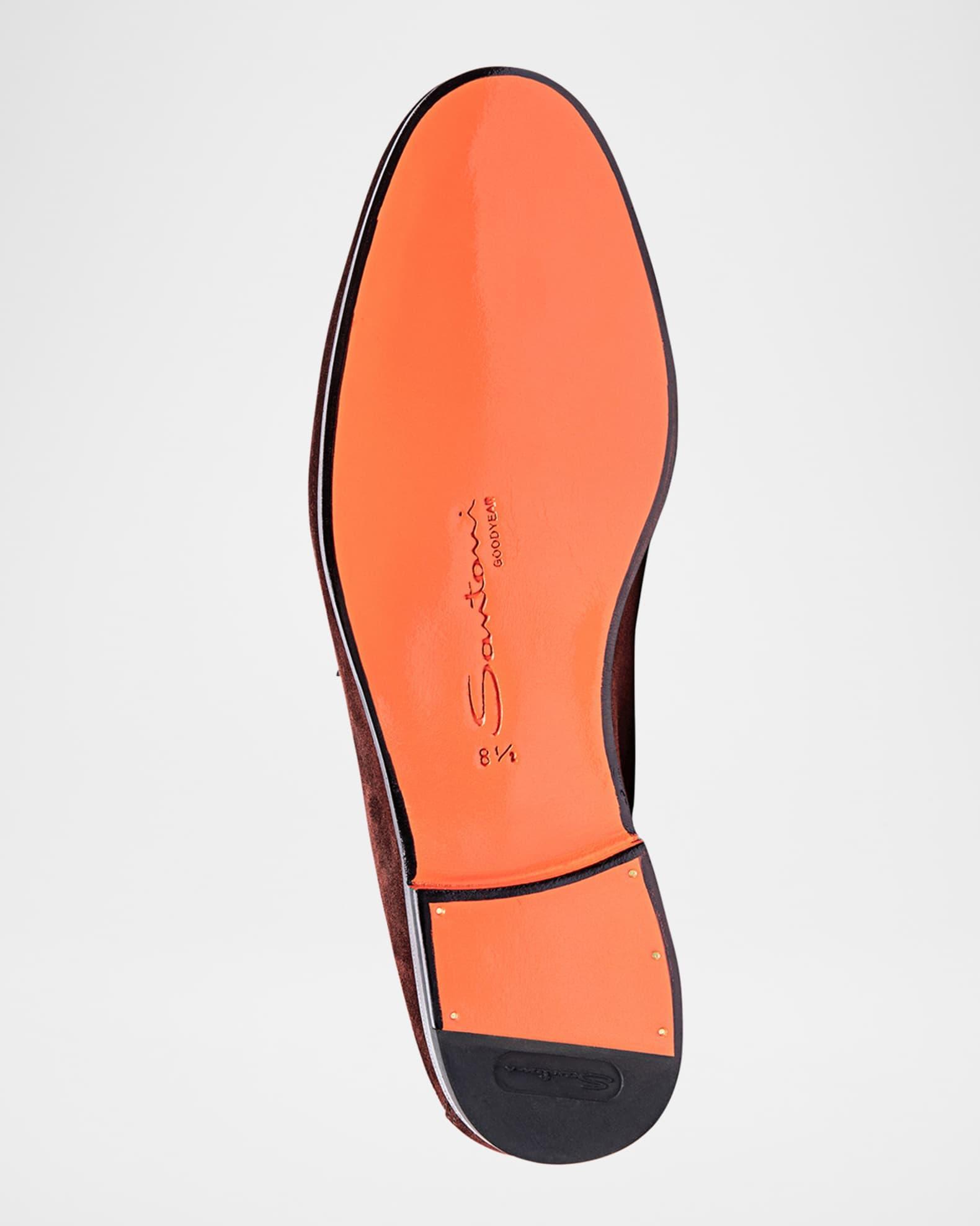 Men's Carlos Suede Penny Loafers Product Image