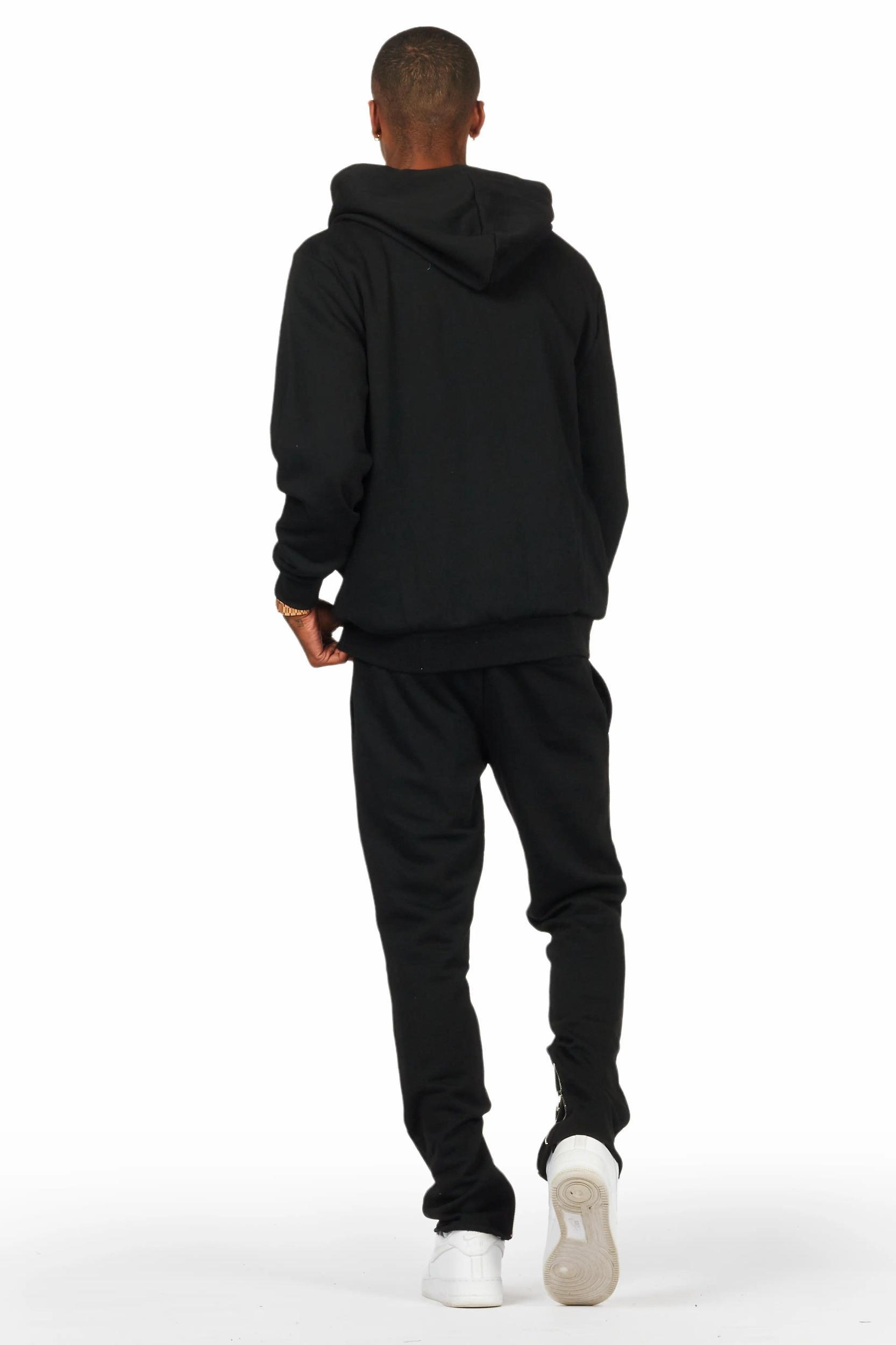 Raffer Black Slim Fit Track Set Male Product Image