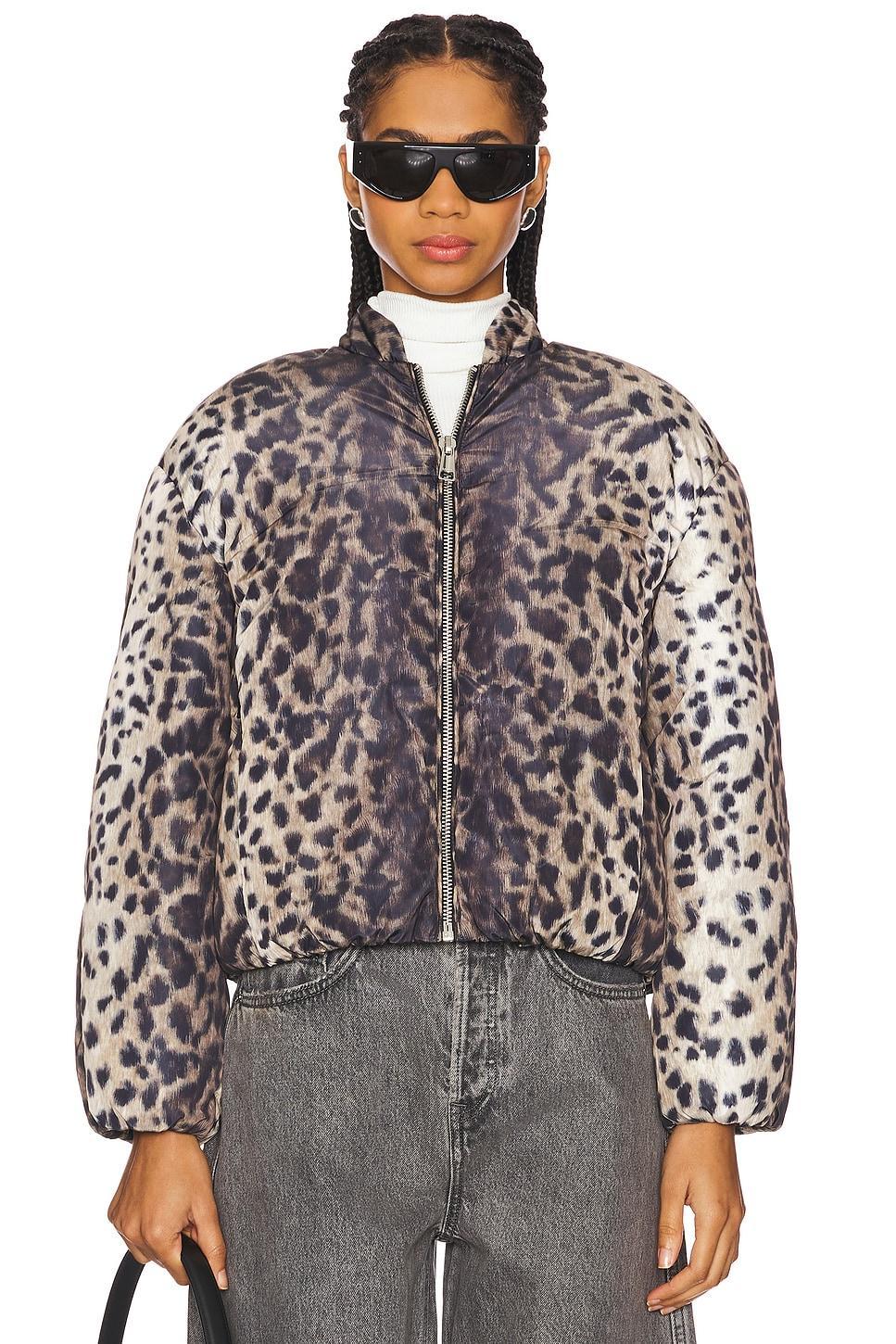 Leni Leopard Padded Bomber Apparis Product Image