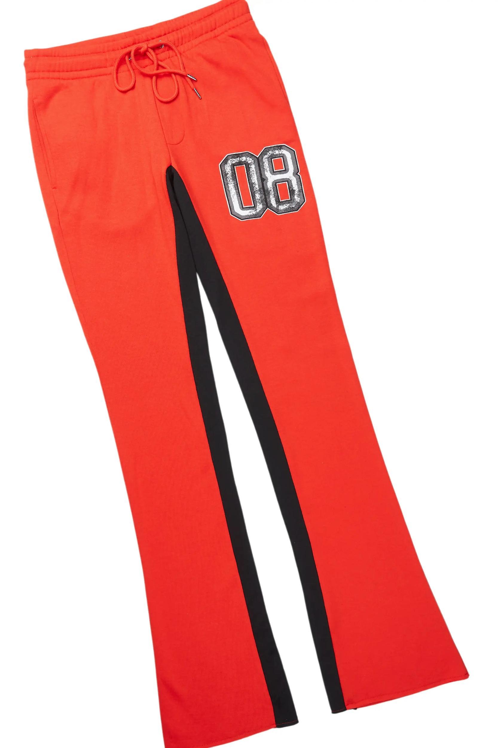 Fields Red/White Baggy Hoodie Track Set Male Product Image