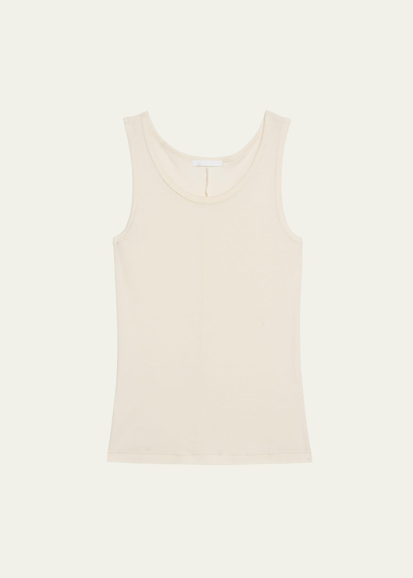 Mens Black Soft Cotton Rib Tank Top Product Image