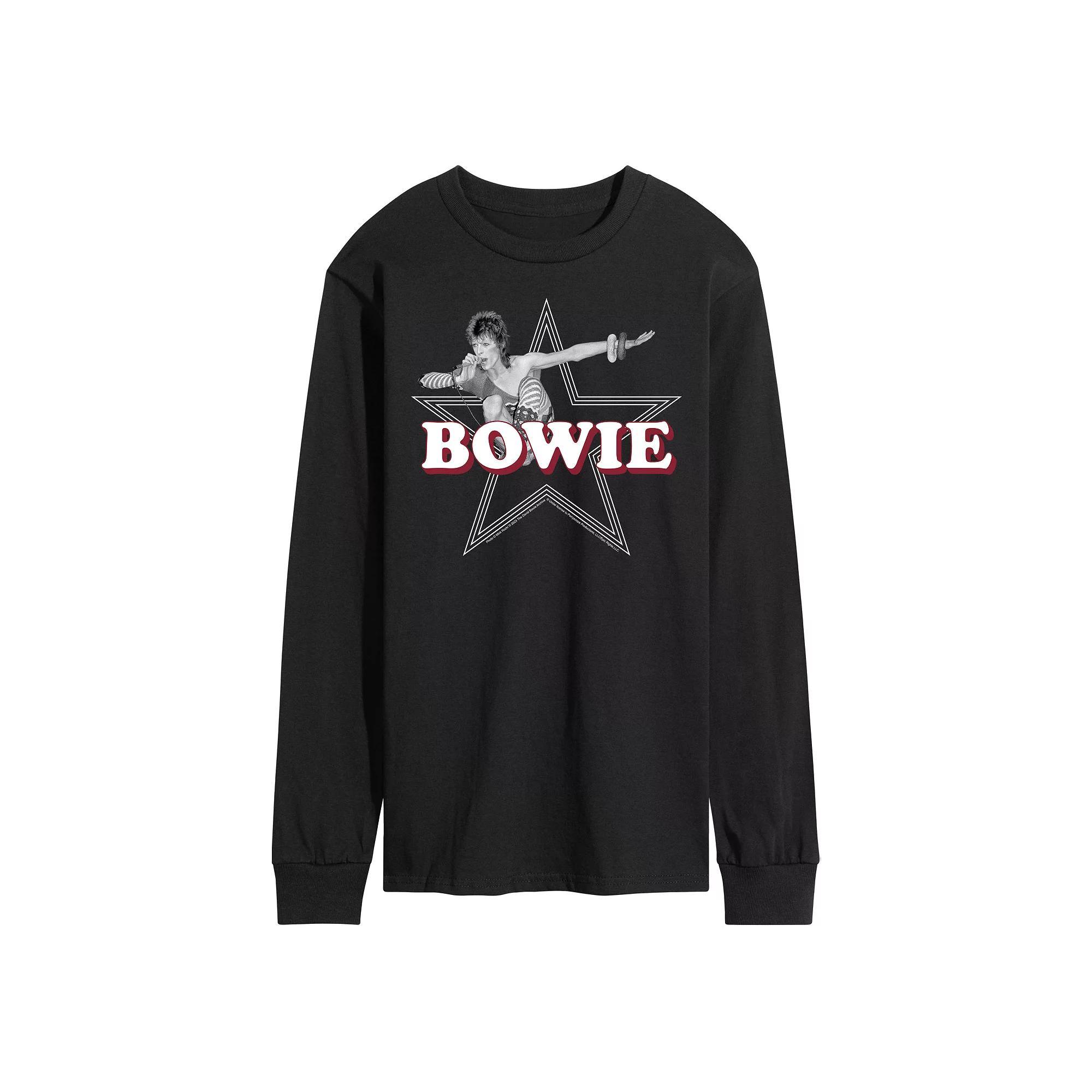 Mens David Bowie Star Long Sleeve Tee Product Image