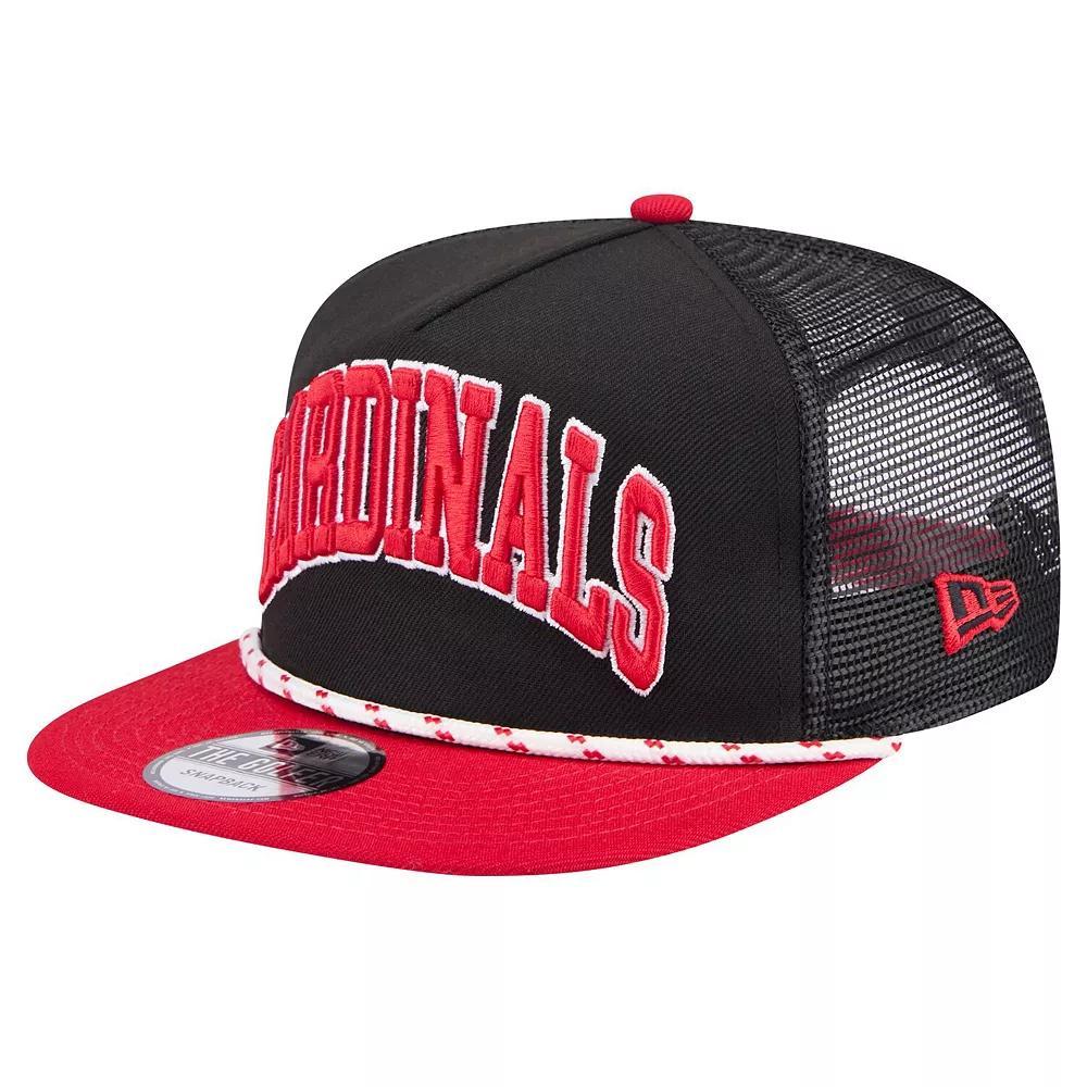 Men's New Era Black St. Louis Cardinals Throwback Meshback Golfer Hat Product Image