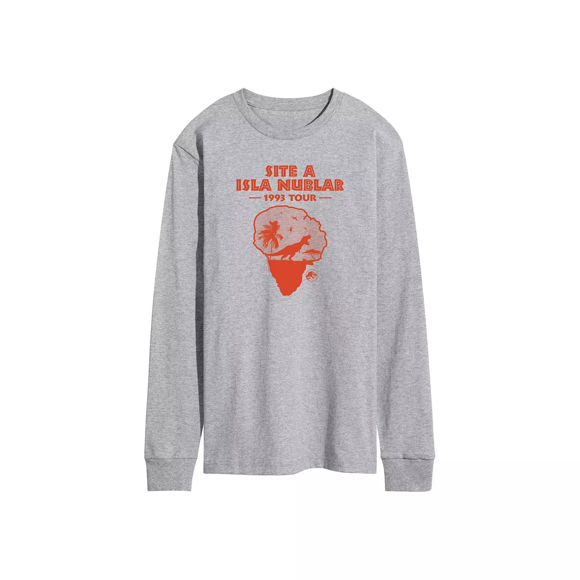 Mens Jurassic World Isla Nublar 1993 Tour Long Sleeve Product Image