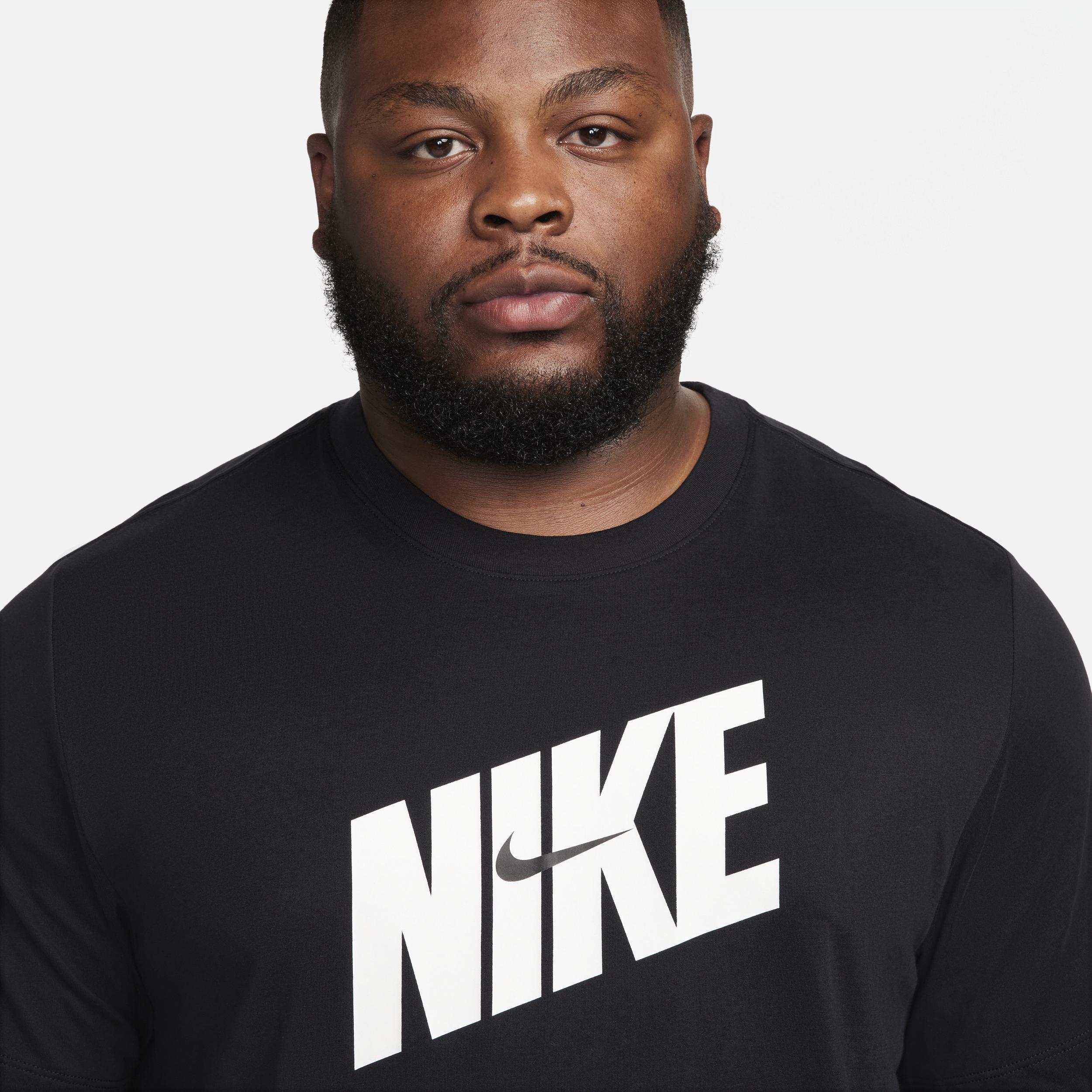 Nike Mens Dri-FIT HBR Novelty T-Shirt - Black/White Product Image