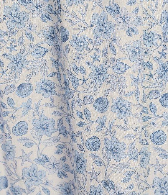 GB Mini Floral Print Grosgrain Tie Maxi Dress Product Image