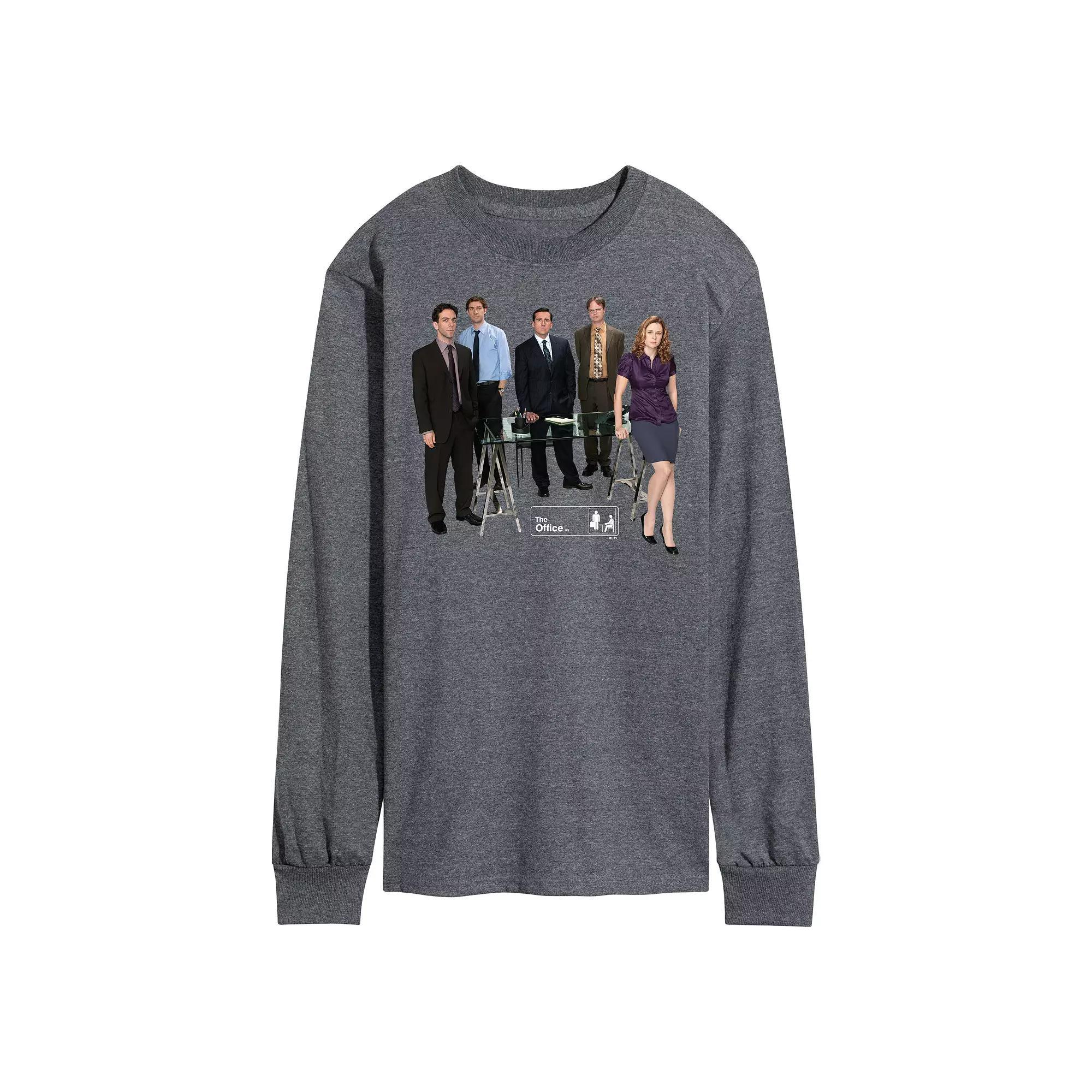 Mens The Office Cast Photo Long Sleeve Tee Product Image