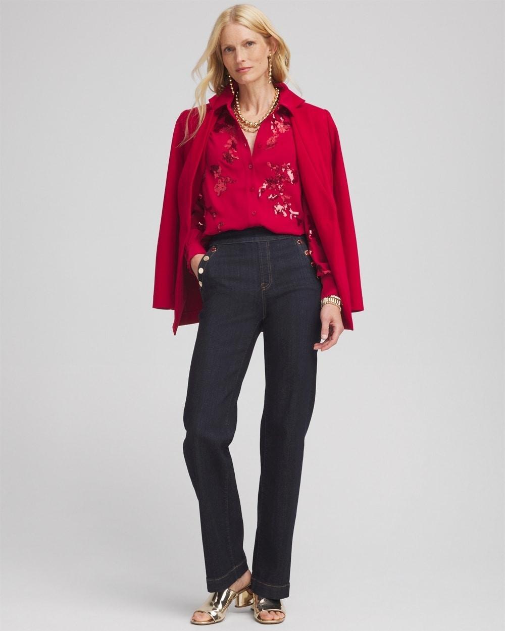 Sequin Embellished Shirt Product Image