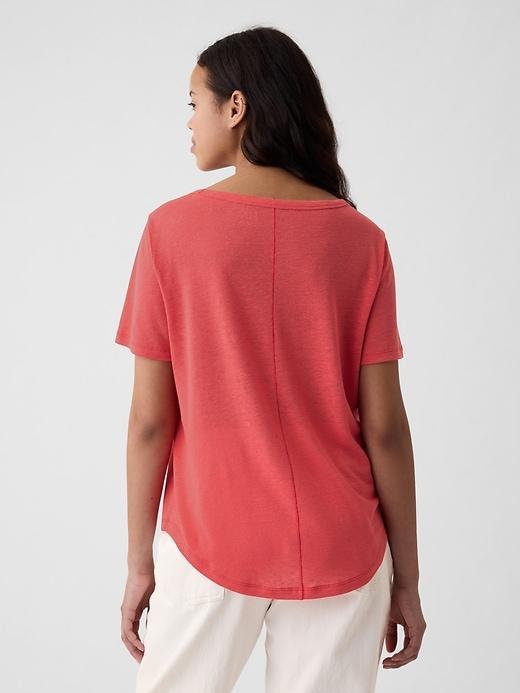 Linen-Blend T-Shirt Product Image