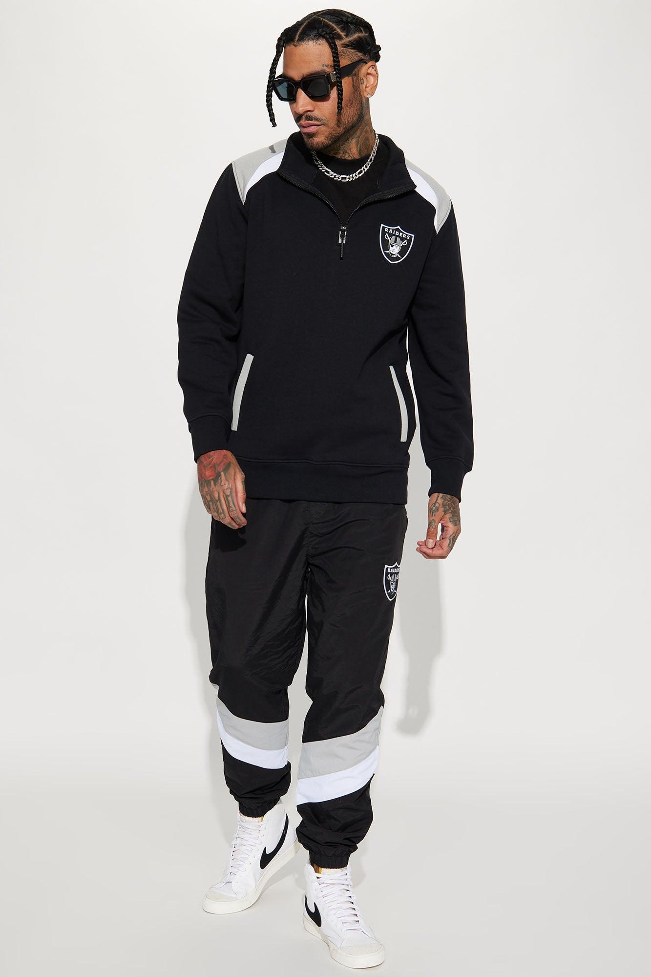 Raiders Quarter Zip Sweatshirt - Black Product Image