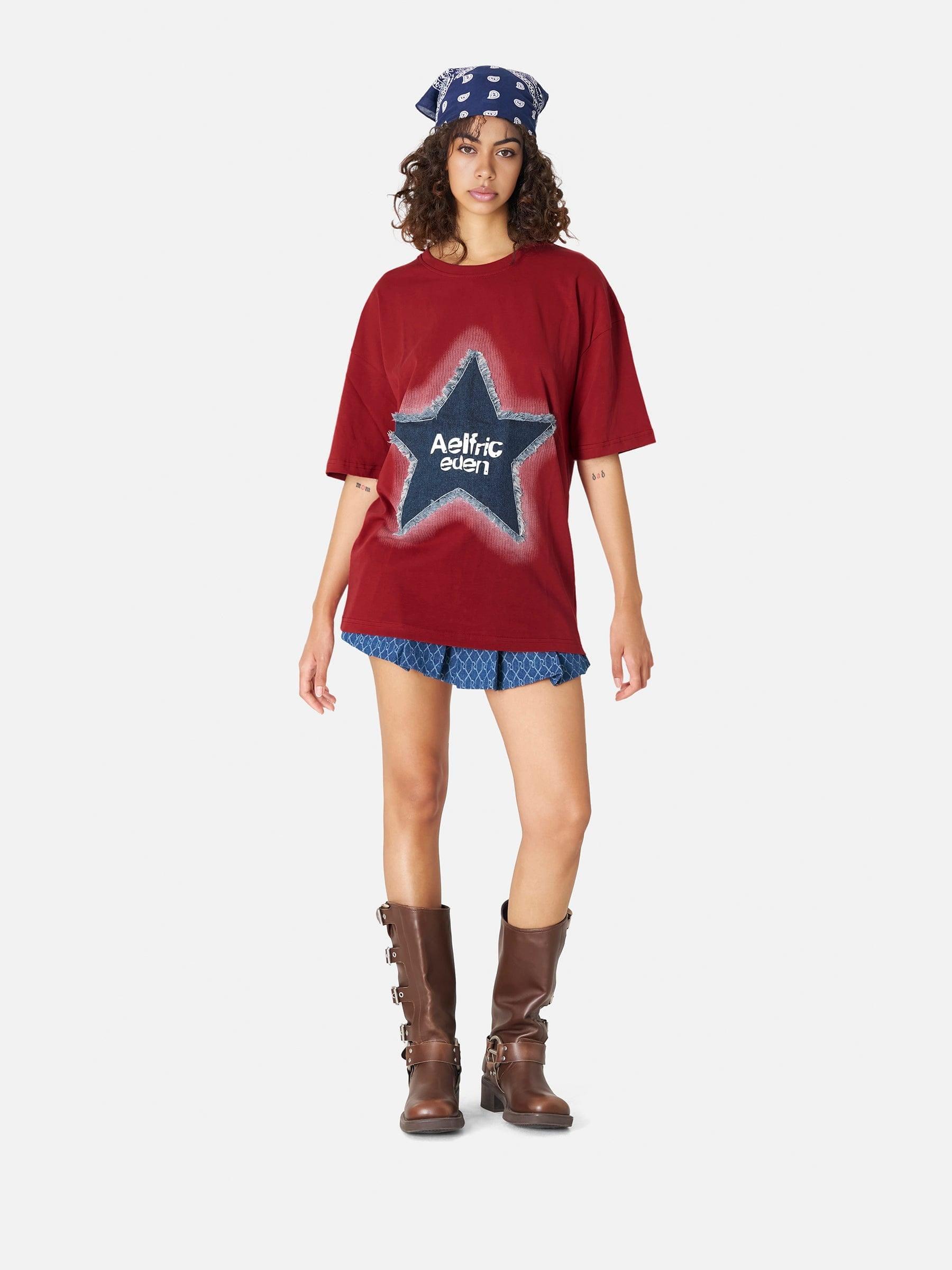 Aelfric Eden Applique Embroidery Star Tee Product Image
