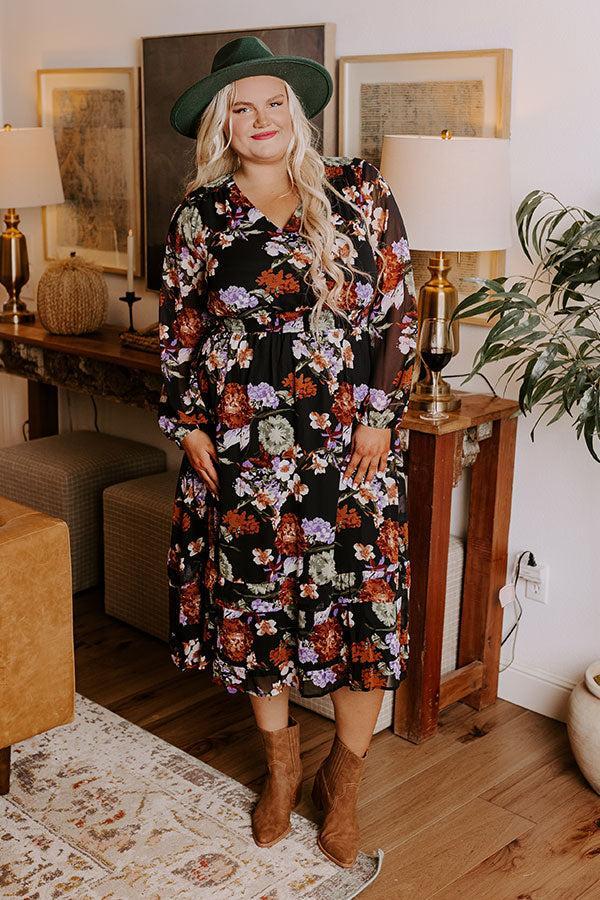 Vineyard Stroll Floral Midi Curves Product Image