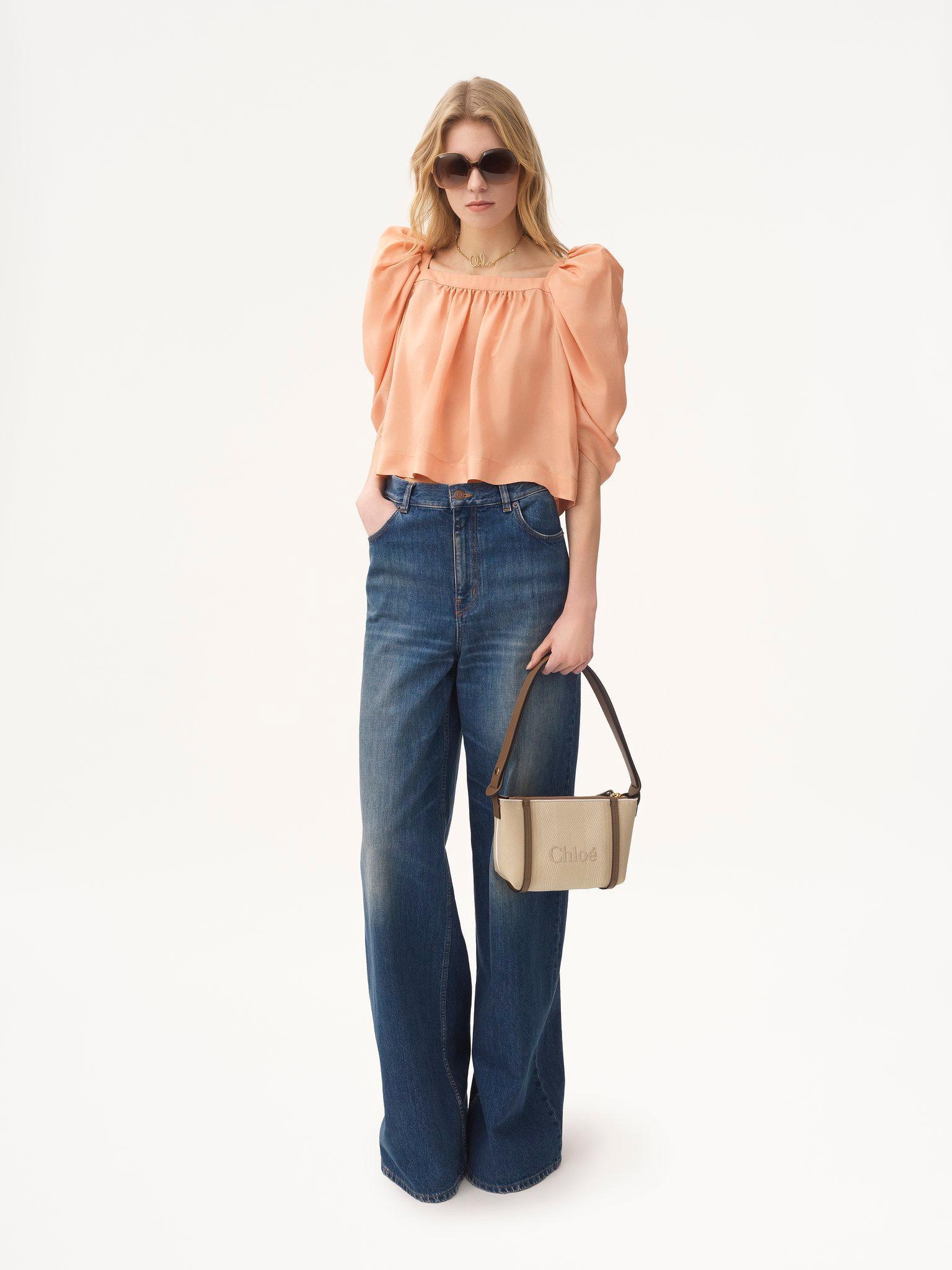 Chloé Carry shoulder bag in canvas Product Image