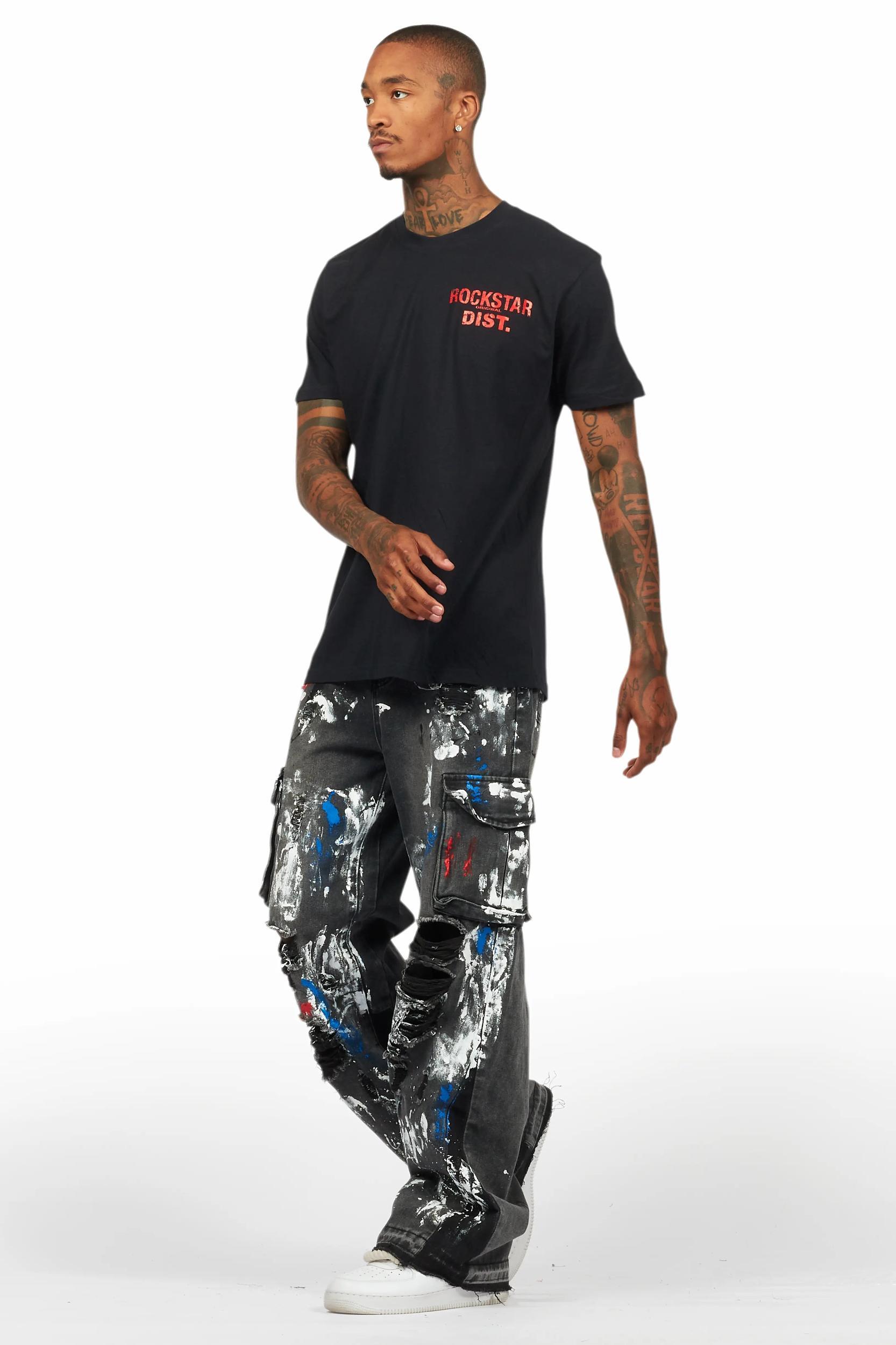 Dallin Grey Painter Baggy Cargo Jean Male Product Image