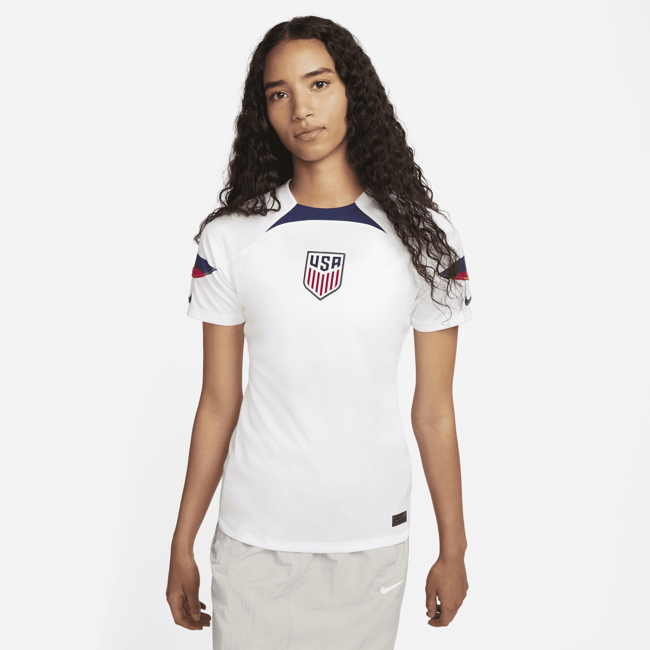 Womens Nike White Usmnt 2022/23 Home Breathe Stadium Replica Blank Jersey - White Product Image