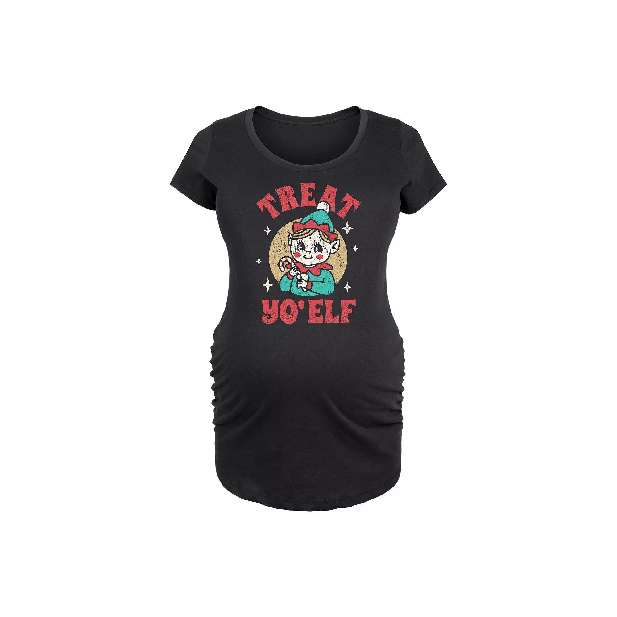 Maternity Red White Blue Cowboy Hat Graphic Tee, Womens Product Image