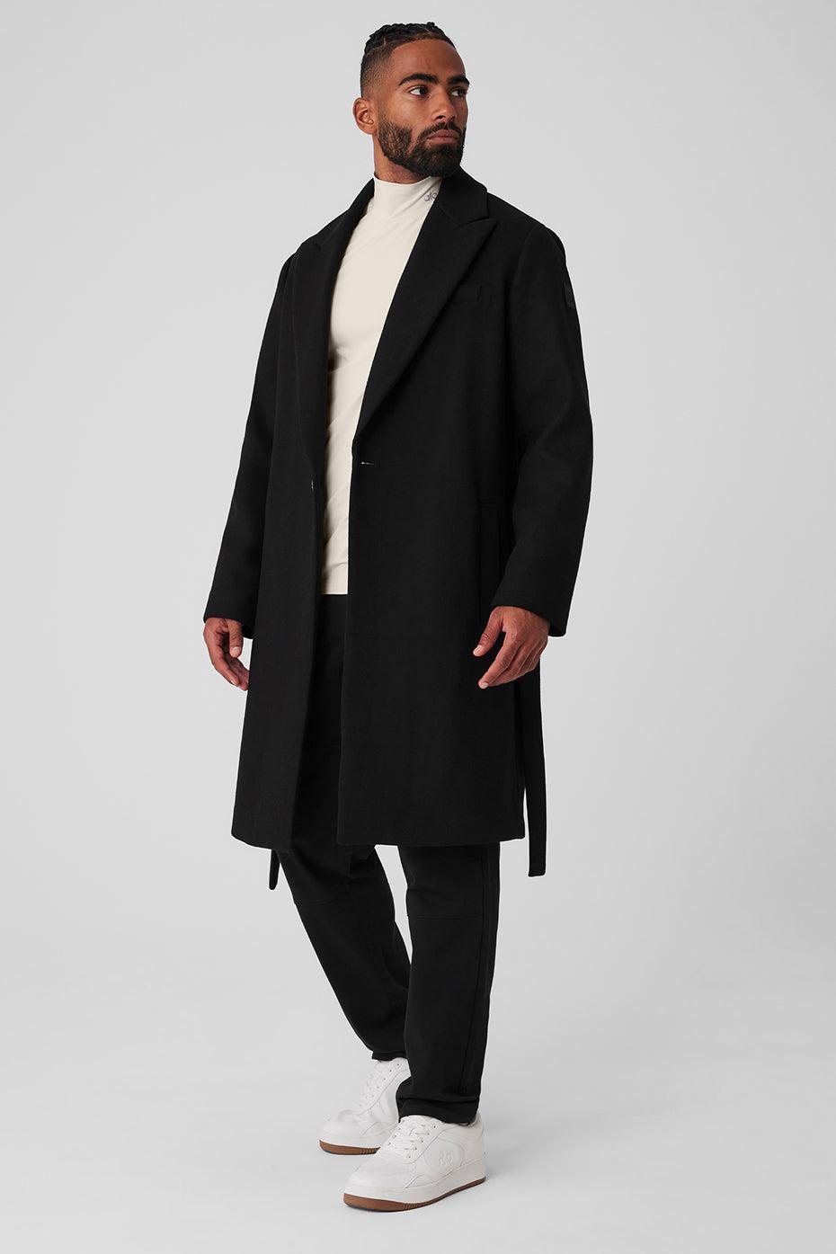 Wool Gameday Overcoat - Black Product Image