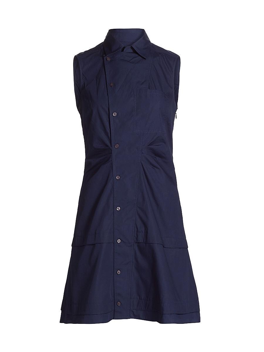 Womens Satina Tiered Sleeveless Shirtdress Product Image