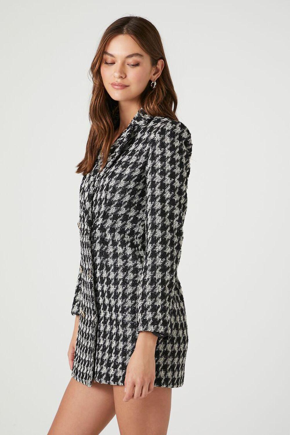 Tweed Houndstooth Print Mini Dress | Forever 21 Product Image