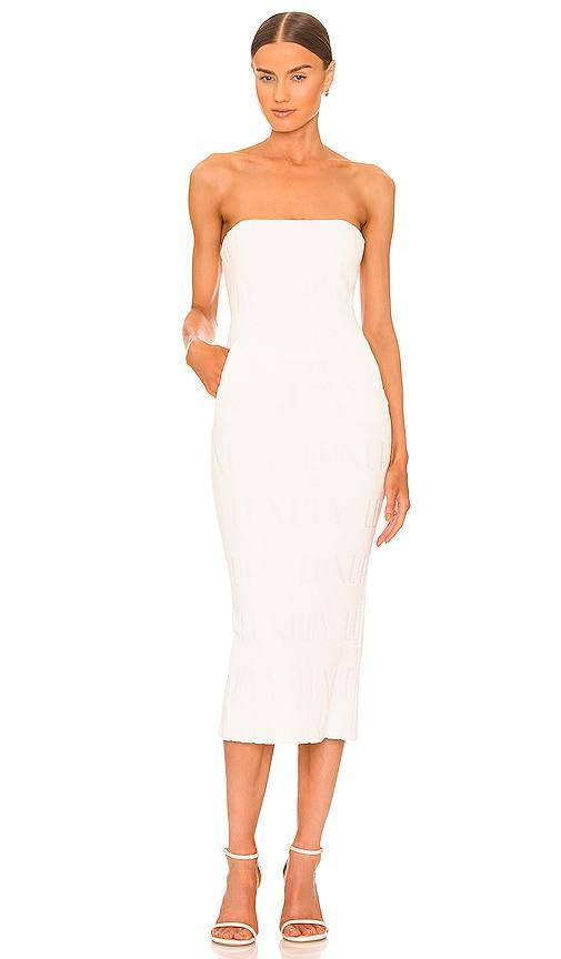 Strapless Midi Dress with Pockets LaQuan Smith Product Image