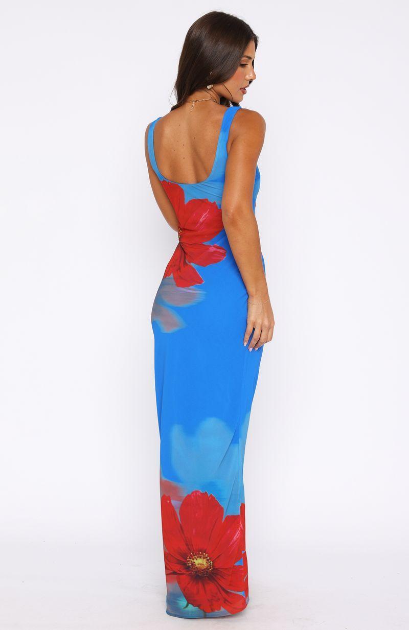 No One's Watching Maxi Dress Sapphire Bloom Product Image