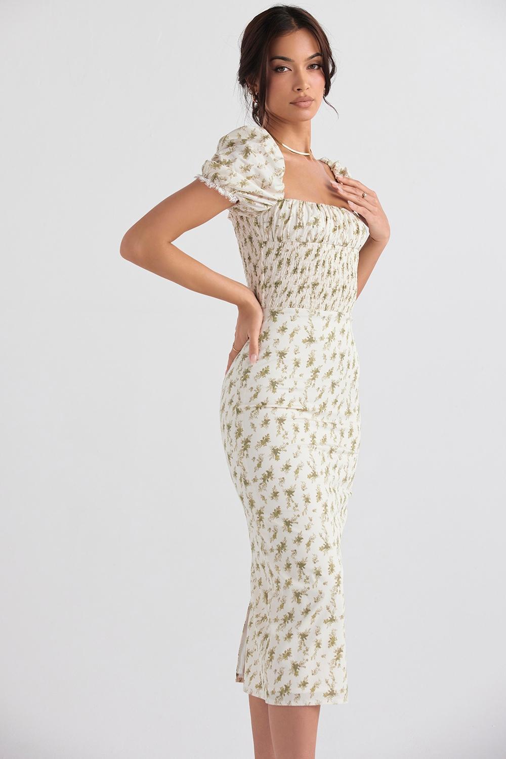 Bellucci Garden Print Shirred Sundress Product Image